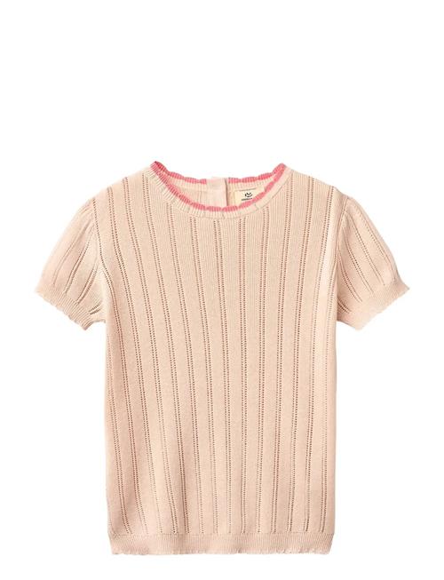 Copenhagen Colors | Knitted Pointelle Ss Blouse | 86
