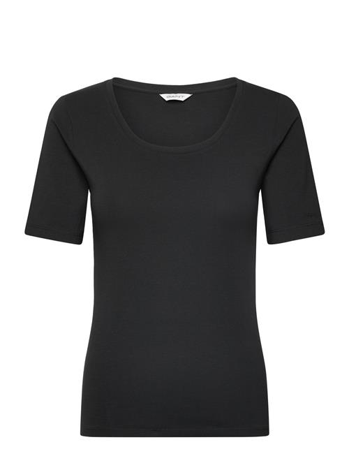 GANT | Slim Cot/Ela Ss Scoop Neck Top | L