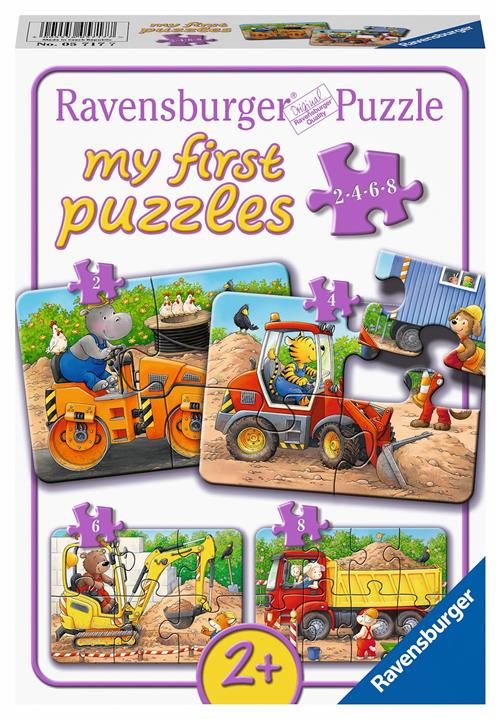 Ravensburger Byggeplads Dyr Multicolor  Multicolor One Size  Hvid  One Size 2+ Years unisex