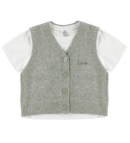 Kids Only Vest/T-shirt - KogCorinne - Medium Grey Melange/T-shir