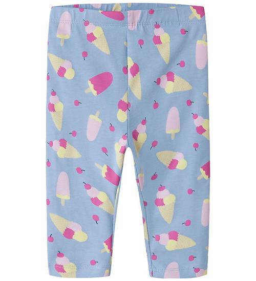 Name It Leggings - Capri - NmfVivian - Serenity/Ice Cream