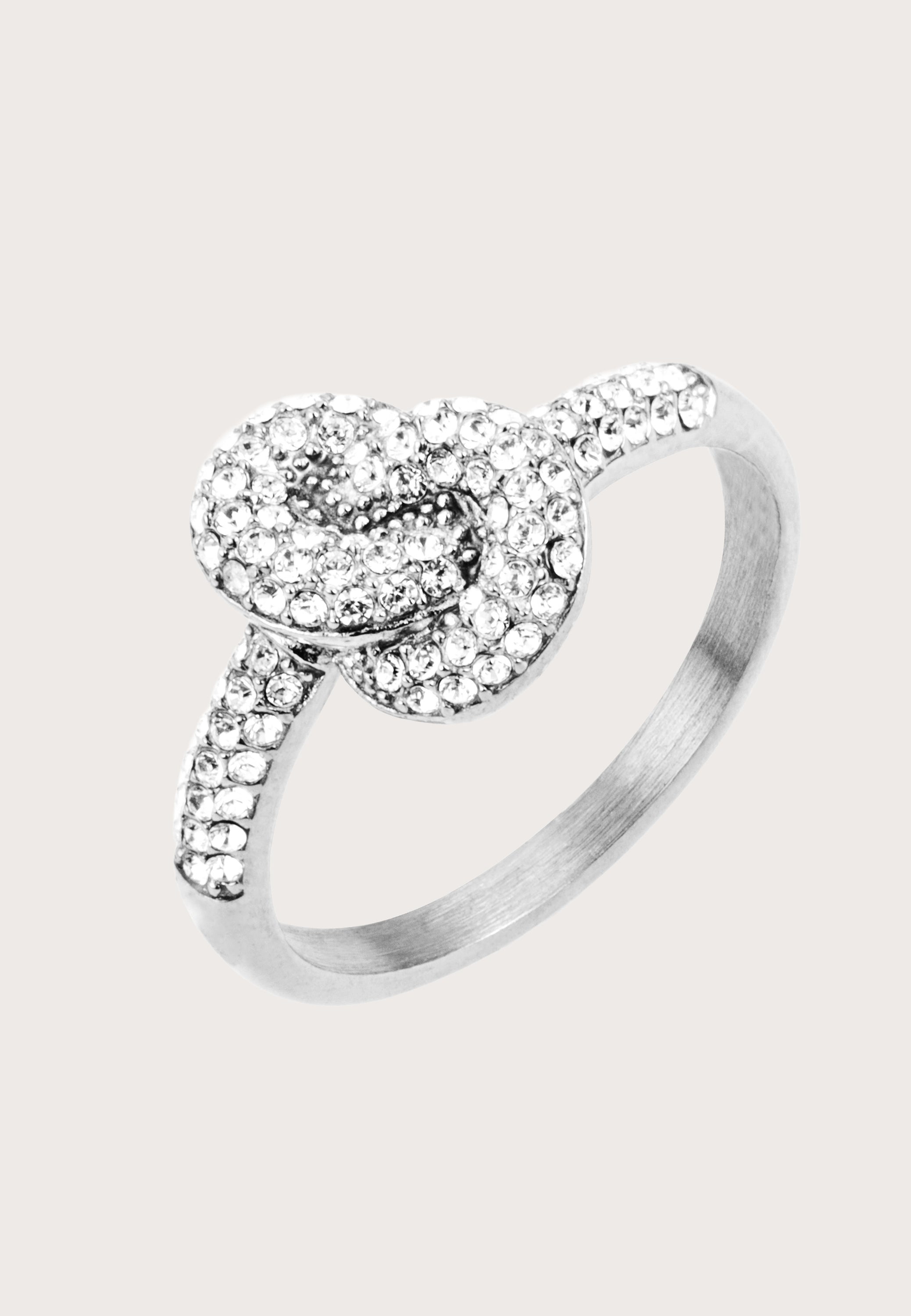 BY JOLIMA Knot Crystal Ring