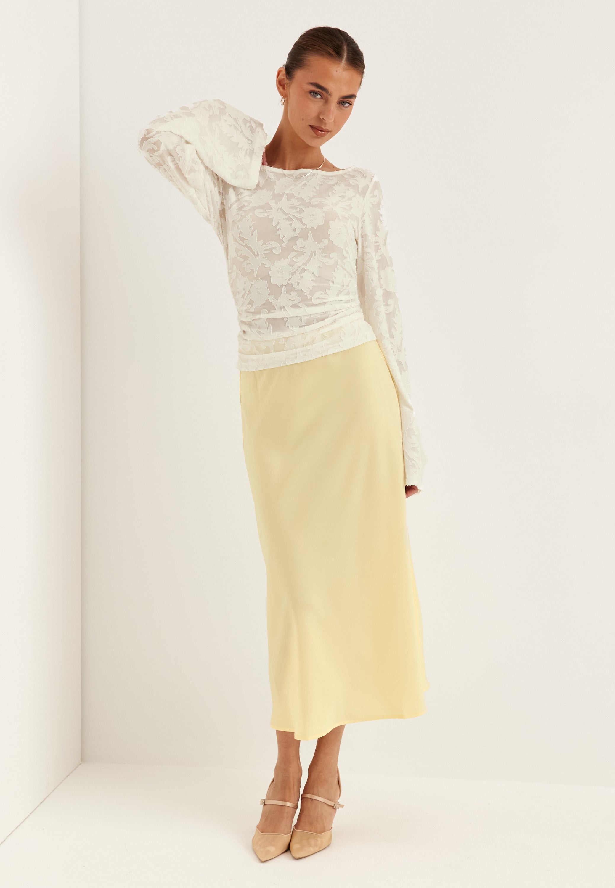YAS Yaspella High Waist Midi Skirt