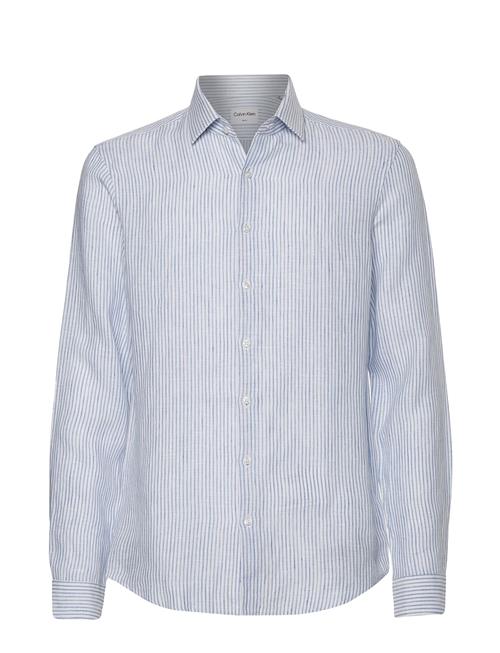 Calvin Klein | Linen Stripe Slim Shirt | 44