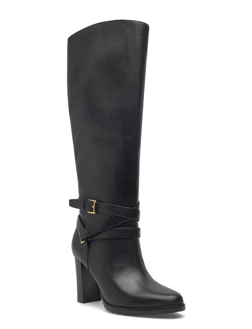 Lauren Ralph Lauren | Collins Burnished Leather Tall Boot Heel | 37