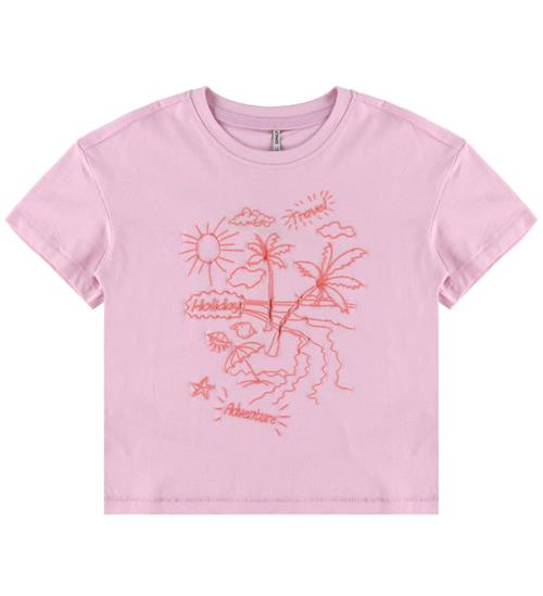 Kids Only T-shirt - KogVacay - Roseate Spoonbill/Beach