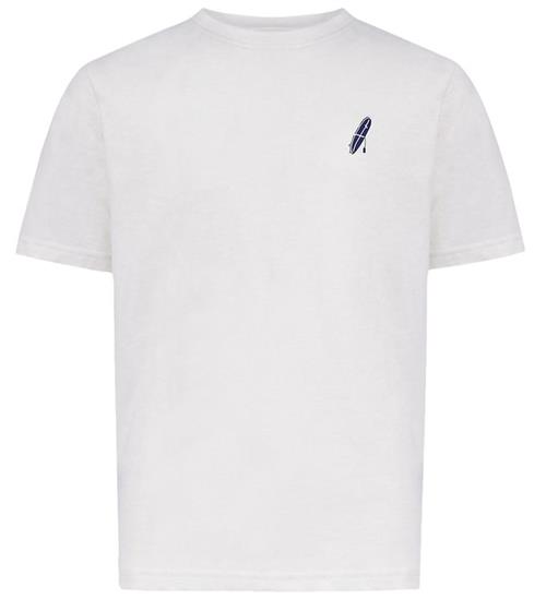 Hound T-shirt - HdAnton - City Back print - Bone White/ Blue