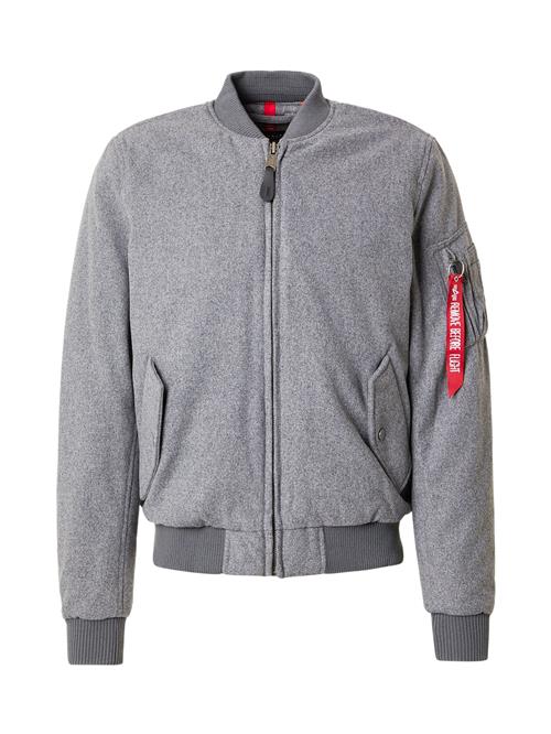 ALPHA INDUSTRIES Overgangsjakke 'MA-1'  grå
