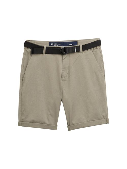 TOM TAILOR DENIM Lærredsbukser  mørkebeige