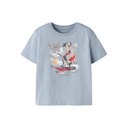 NAME IT T-shirt Vanyo Blue Fog Dino