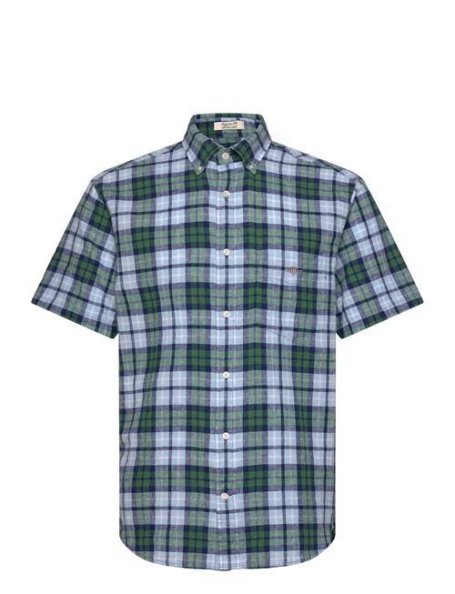 GANT | Reg Cotton Linen Check Ss Shirt | XL