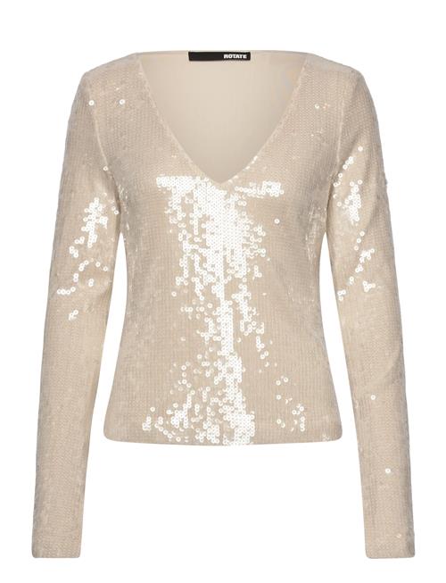 ROTATE | Sequins V-Neck Top | 38