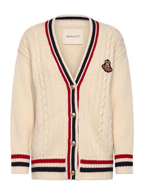 GANT | Gant Varsity Cable V-Neck Cardigan | S