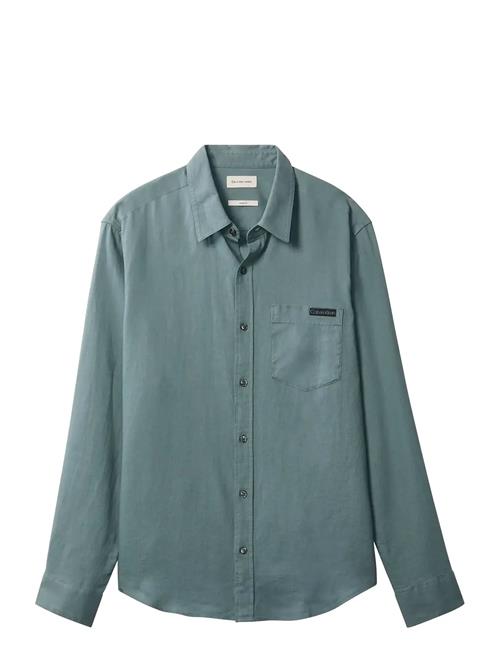 Calvin Klein Jeans | Ls Solid Casual Linen Classic Sh | L