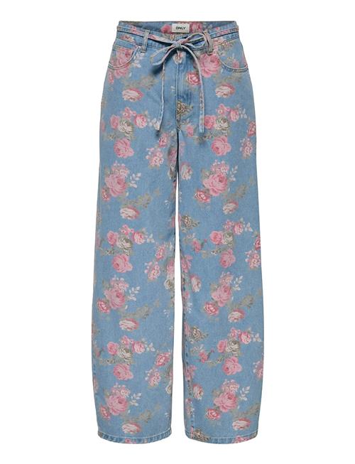 ONLY | Onlgianna Hw Str Belt Aop Flower Dnm | 30 x 32