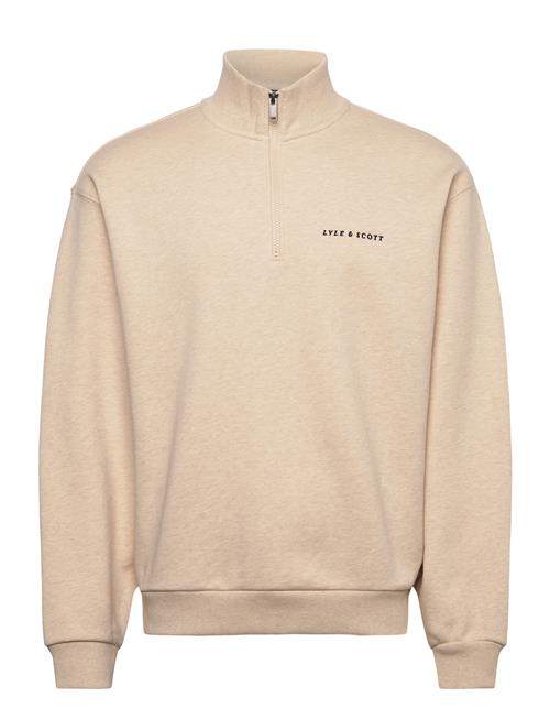 Lyle & Scott | Script Heavyweight Loopback Quarter Zip Sweatshirt | L