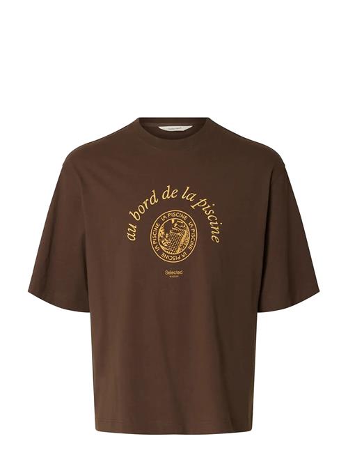 Selected | Slhboxynorman Graphic Ss O-Neck Tee | XL