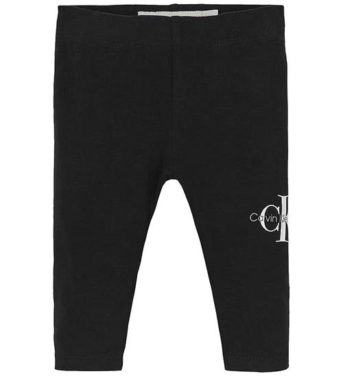 Calvin Klein Leggings - Monologo - Sort