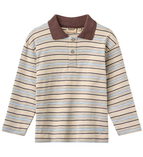 Wheat Polo - Fred - Multi Blue Stripe