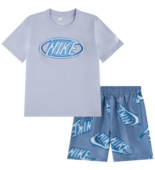 Nike Shortssæt - T-shirt/Shorts - Work Blue
