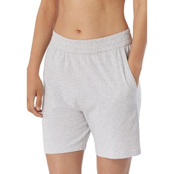 Schiesser Women Mix and Relax Shorts Lysegrå bomuld 38 Dame