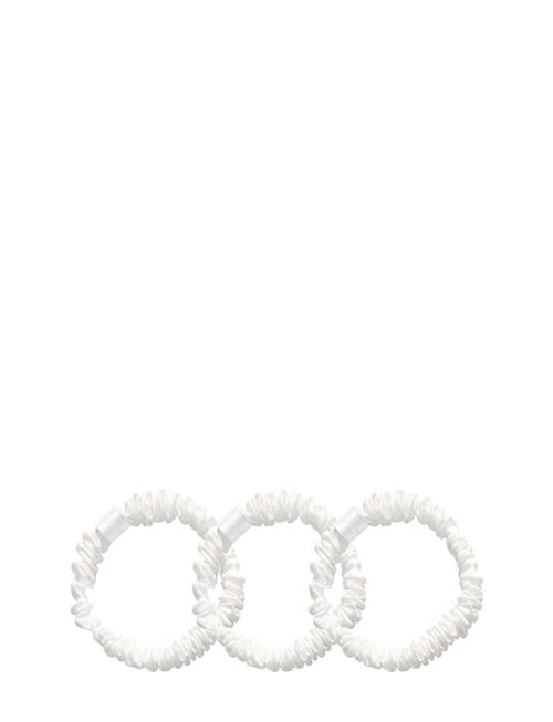 Cloud & Glow | Silk Scrunchies 1 Cm White | ONE SIZE