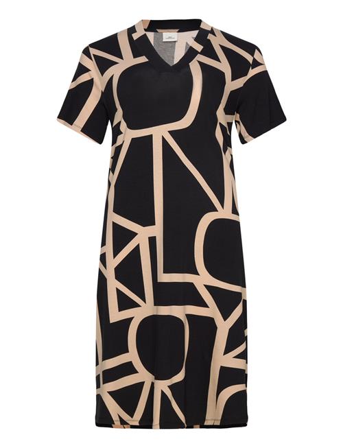 ONLY Carmakoma | Carfyrla S/S V-Neck Blk Aop Dress Noos | 46-48