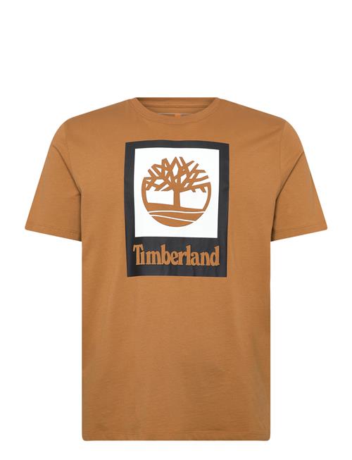 Timberland | Stack Logo Colored Short Sleeve Tee Wheat Boot | S