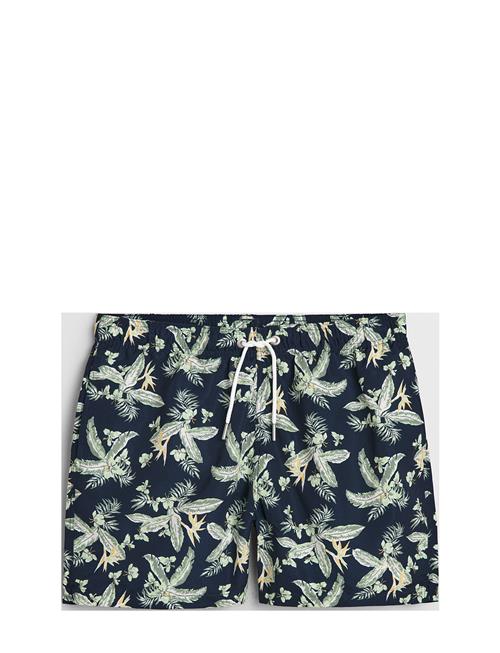 GANT | Tropical Leaves Print Swim Shorts | XXL