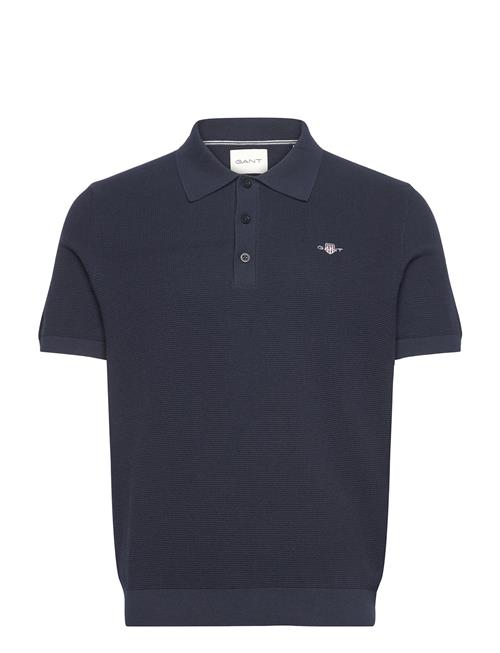 GANT | Micro Textured Cotton Ss Polo | M