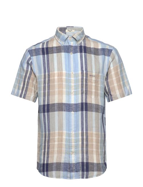 GANT | Reg Linen Madras Ss Shirt | M