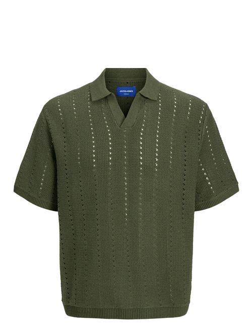 Jack & Jones | Jorparos Knit Easter Ss Crochet Polo | L