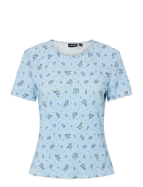 Pieces | Pcflora Ss O-Neck Top Jrs Msa Bc | L