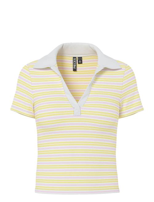 Pieces | Pcjayjay Ss V-Neck Polo Top Jrs D2D Fsy | XS