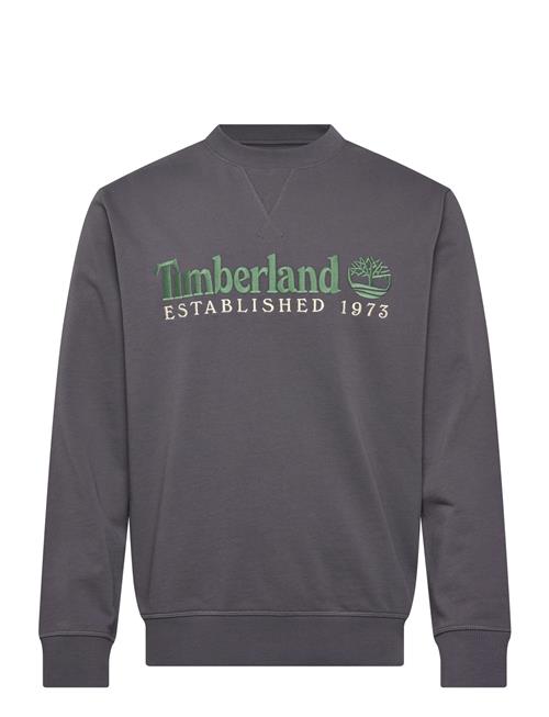 Timberland | Established 1973 Embroidered Logo Crew Neck Sweatshirt Blackened Pearl | XL
