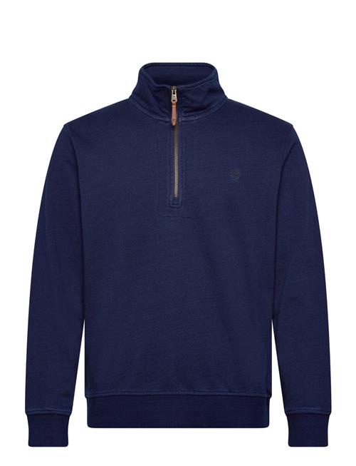 Timberland | Indigo 1/4 Zip Sweatshirt Rinse | XXL