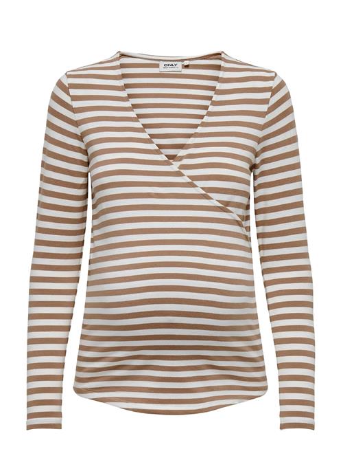 Only Maternity | Olmjoy L/S Wrap Stripes Top Jrs Noos | S