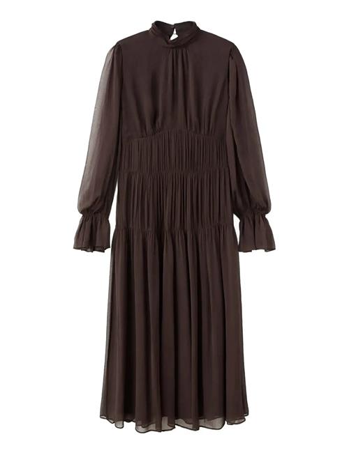 Mango | Ruffled Dress With Puffed Sleeves | M