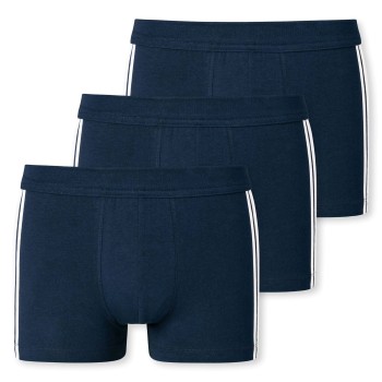 Schiesser 3P 95-5 Stretch Shorts Mørkblå bomuld XX-Large Herre