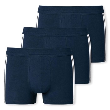 Schiesser 3P 95-5 Stretch Shorts 3XL-4XL Mørkblå bomuld 4XL Herre