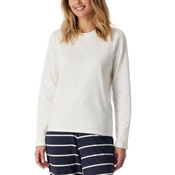 Schiesser Mix and Relax Cotton Longsleeved Shirt Benhvid bomuld 40 Dame