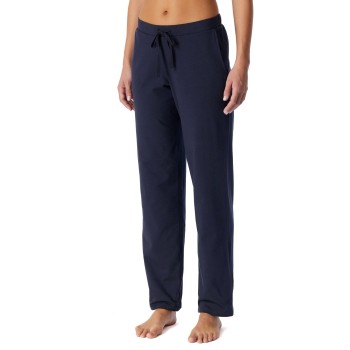 Schiesser Mix and Relax Long Cotton Pants Mørkblå bomuld 44 Dame