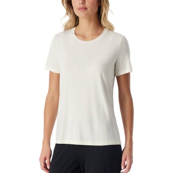 Schiesser Women Mix and Relax T-Shirt Benhvid bomuld 42 Dame
