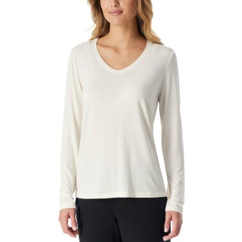 Schiesser Women Mix and Relax V-neck Long Sleeve Benhvid modal 36 Dame