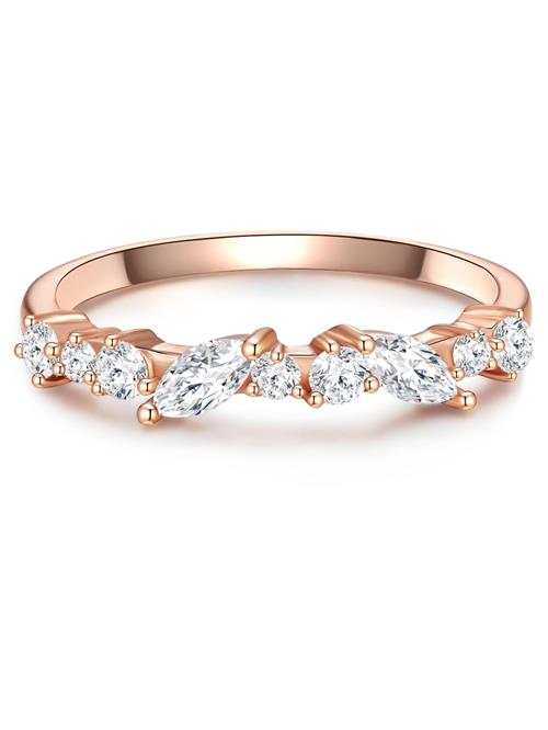 Glanzstücke München Ring  rosa guld / hvid