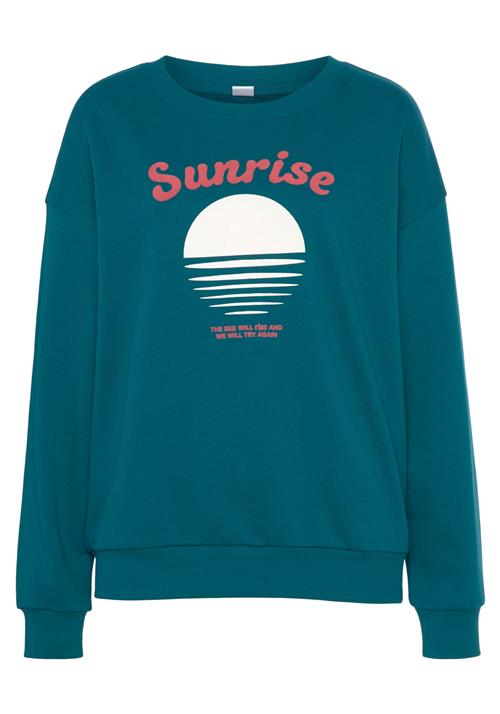 VIVANCE Sweatshirt  petroleum / cranberry / hvid