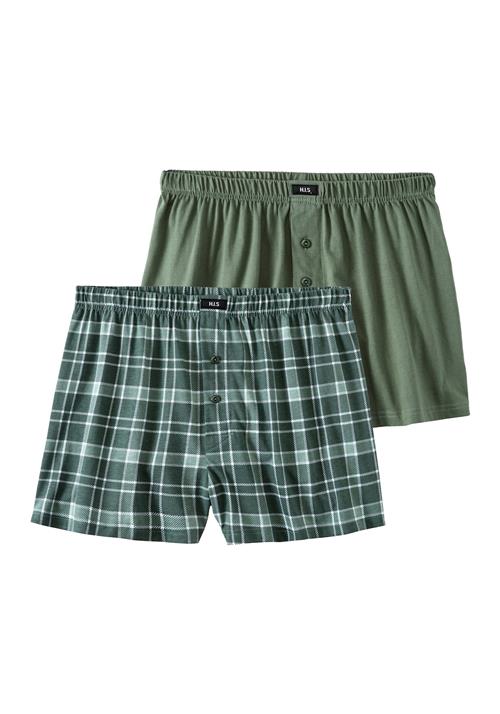 H.I.S Boksershorts  grøn / lysegrøn / mørkegrøn
