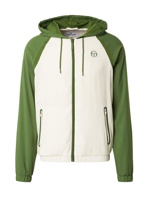 Sergio Tacchini Træningsjakke 'RISPECCHIO'  beige / grøn