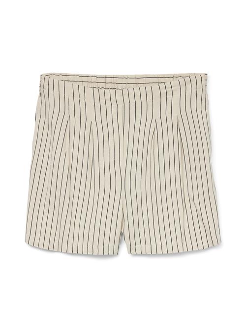 VERO MODA Bukser med lægfolder 'VMJesmilo'  ecru / sort