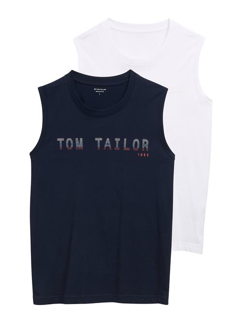 TOM TAILOR Bluser & t-shirts  mørkeblå / rød / hvid
